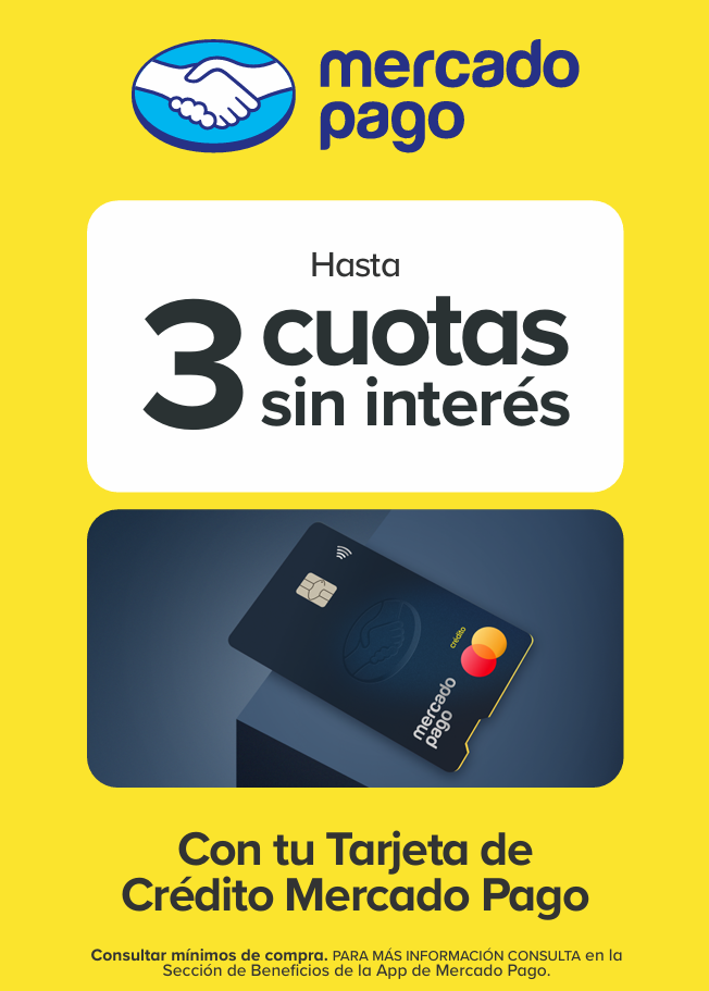 3 cuotas sin interés con Tarjeta Mercado Pago